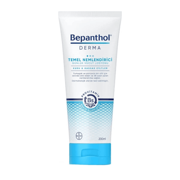 Bepanthol Derma Temel Nemlendirici Kuru Hassas Ciltler Vücut Losyonu 200 ml