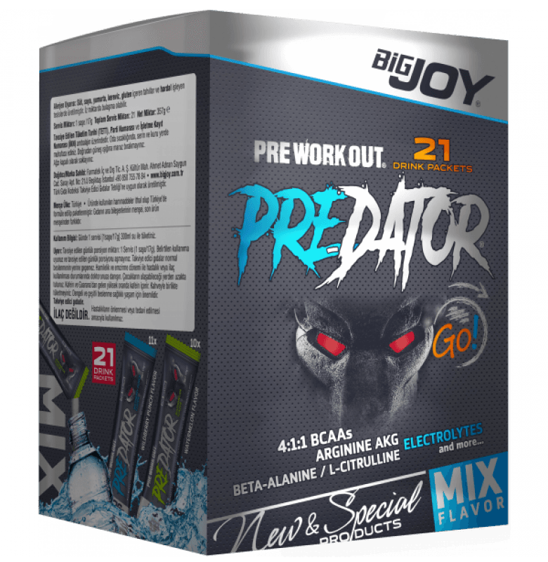 BigJoy Predator GO ! 17 GR x 21 Şase Pre-Workout