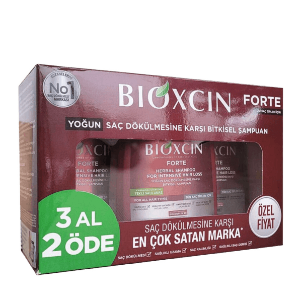Bioxcin Forte Saç Dökülmesine Karşı Bakım Şampuanı 300 ml - 3 Al 2 Öde