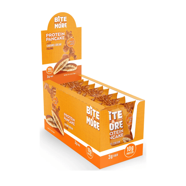 Bite More Proteinli Pankek Caramel Cream 50 gr 12 Adet