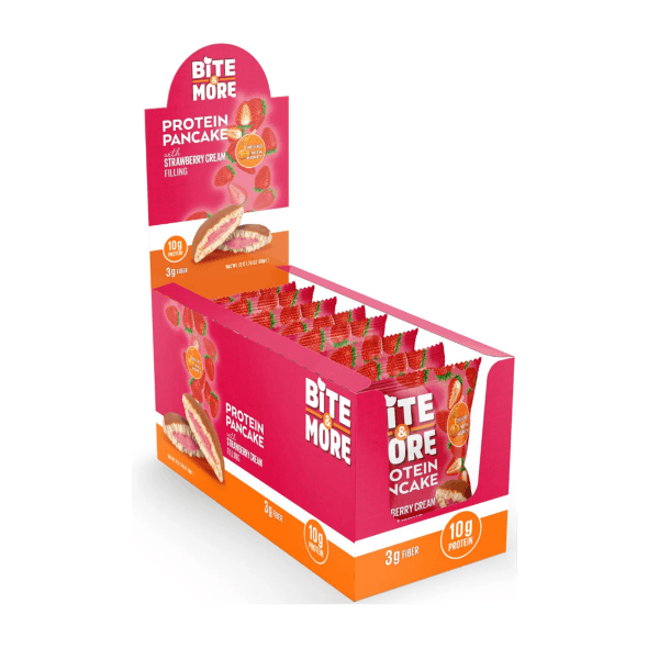 Bite More Proteinli Pankek Strawberry 50 gr 12 Adet