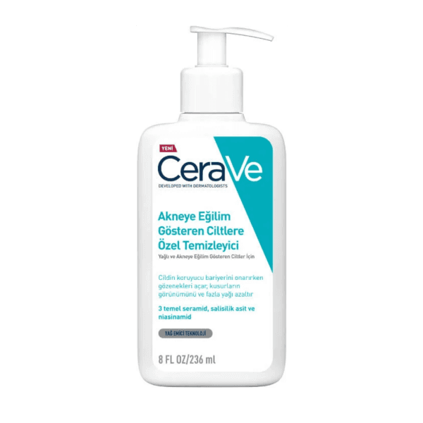 CeraVe Yağlı Ve Akneye Eğilimli Ciltler İçin Yüz Temizleme Jeli 236 ml