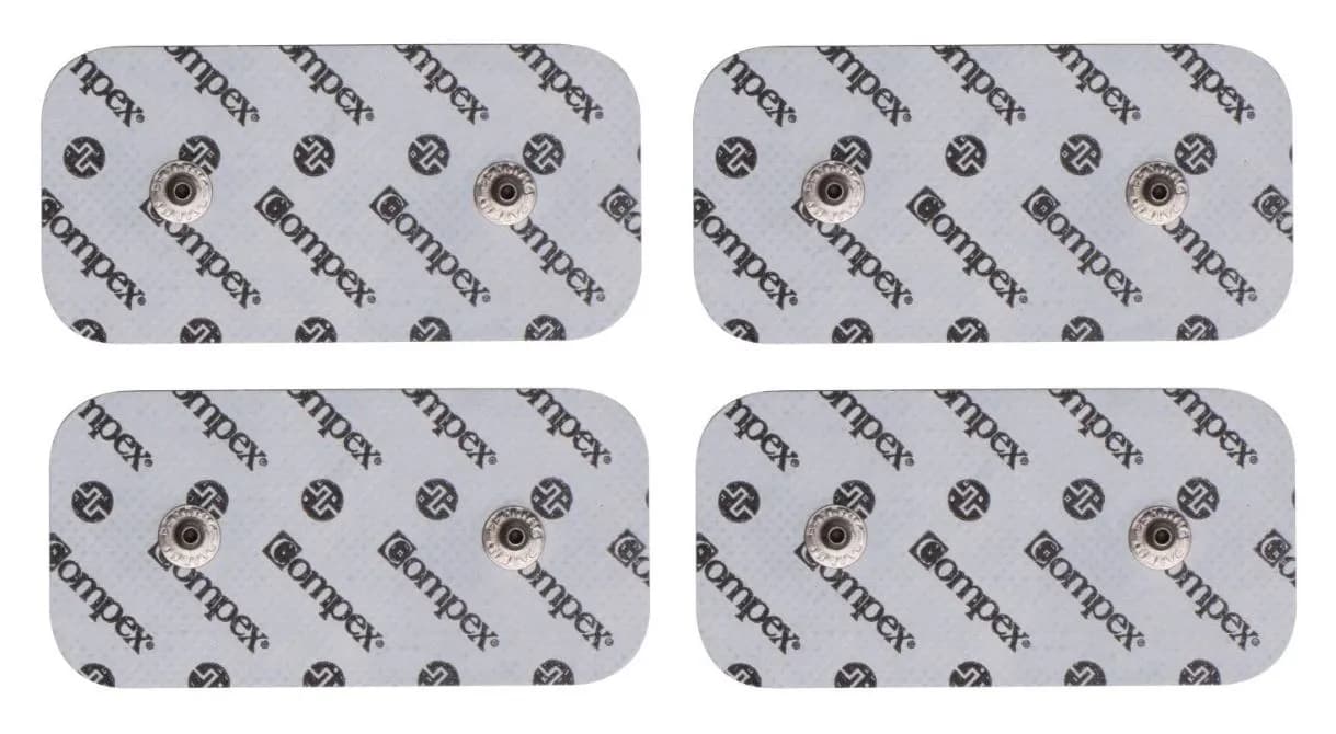 Compex Performance Serisi 5×10 cm Snaps-Çıtçıtlı Elektrot 4 Adetli Paket