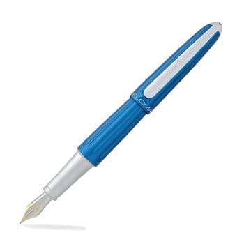 Diplomat D40306015 Aero Mavi Dolma Kalem, Medium 14K Altın Uç
