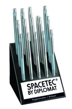 Diplomat D10542942 Spacetec Pocket Pearl Tükenmez Kalem, 15li Stand