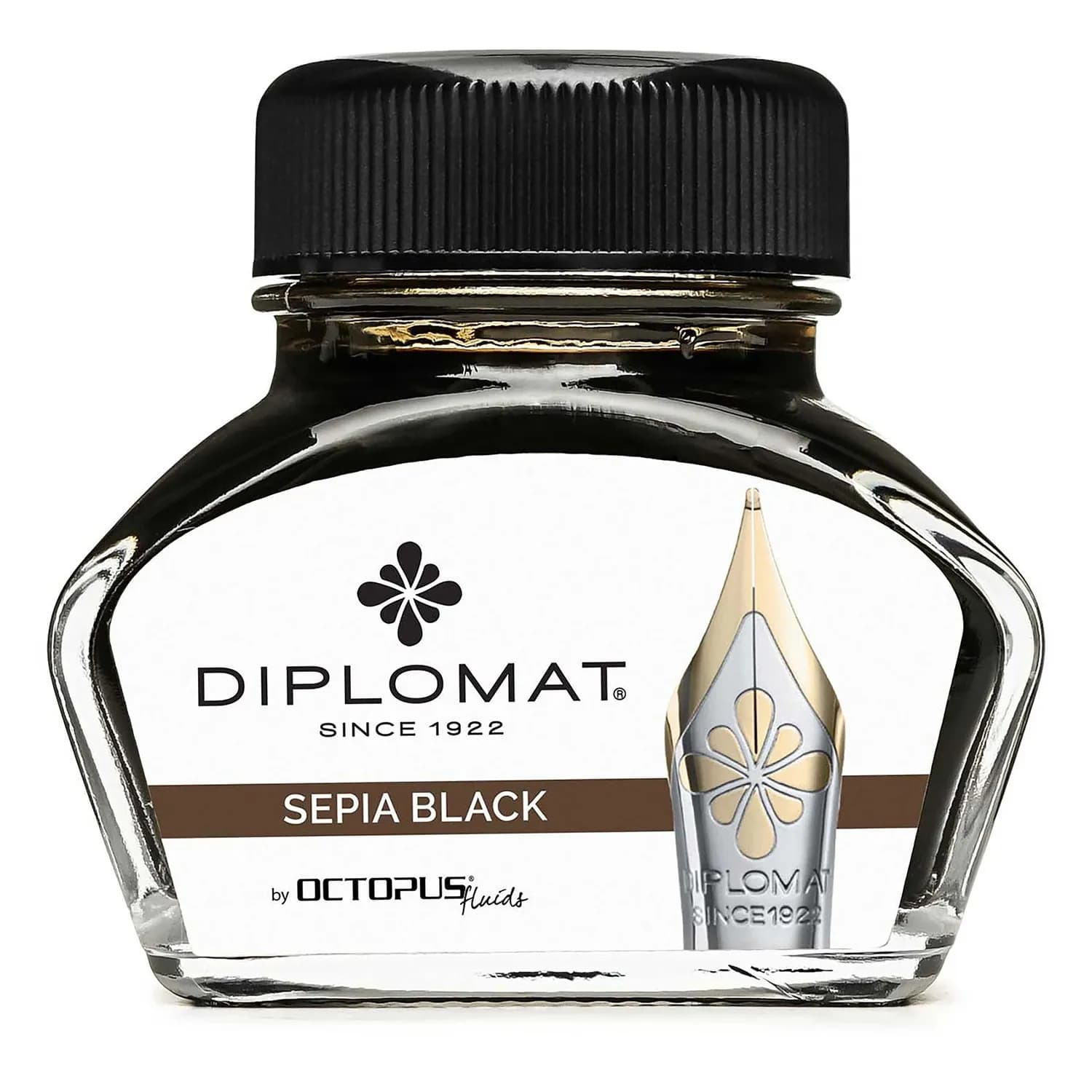 Diplomat D41001001 30ml Sepia Siyah Mürekkep