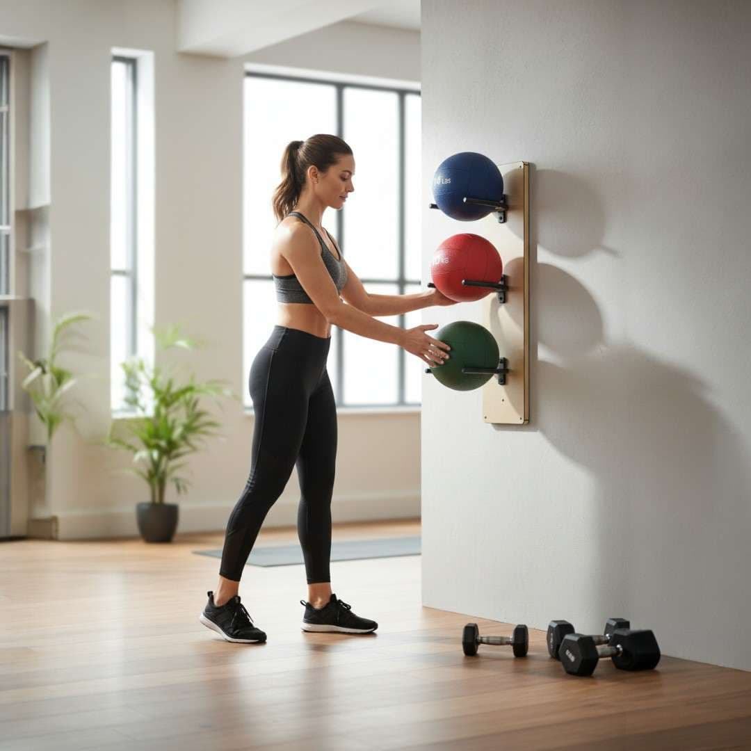 Duvara Monte Wall Ball – Top & Pilates Matı Depolama Askısı Küçük