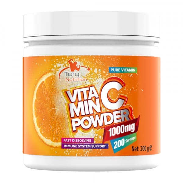 Torq Nutrition Vitamin C Powder 1000 MG 200 Gr - 200 Servis