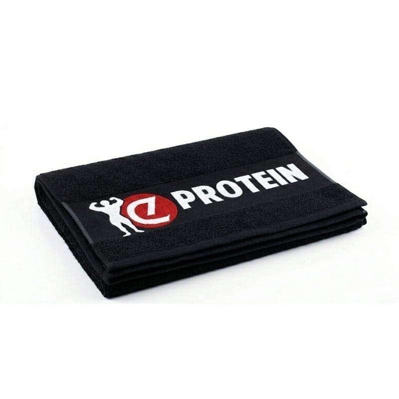 Eprotein Fitness Antrenman Havlusu Siyah Kırmızı Logolu