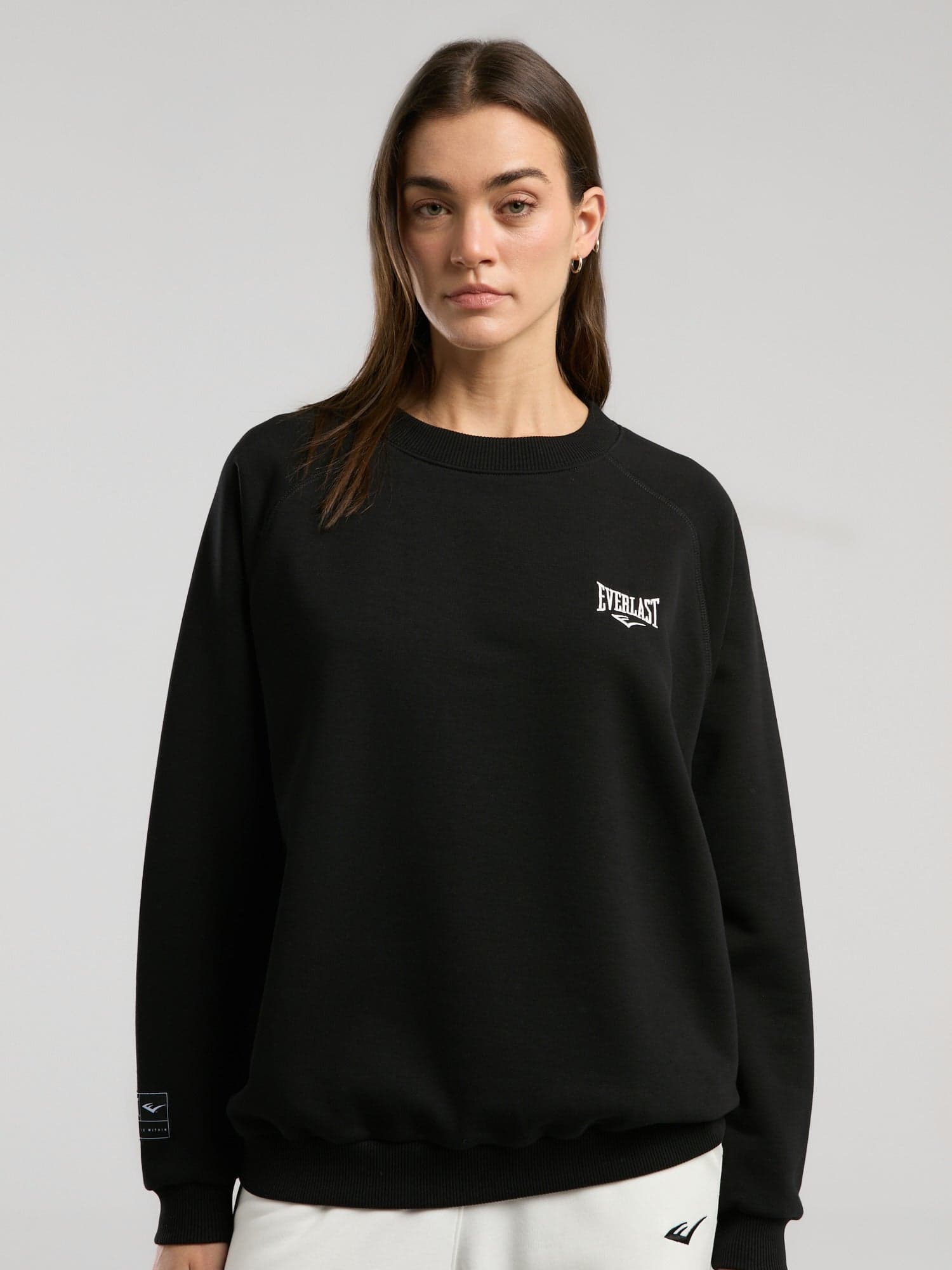 Ever Essentials Siyah Kadın Sweatshirt