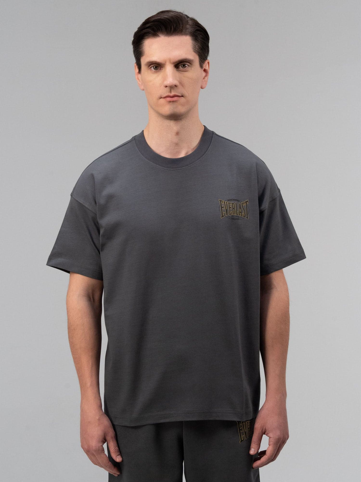Everlast Authentic Boxing 2.0 Oversize Füme Erkek Tişört