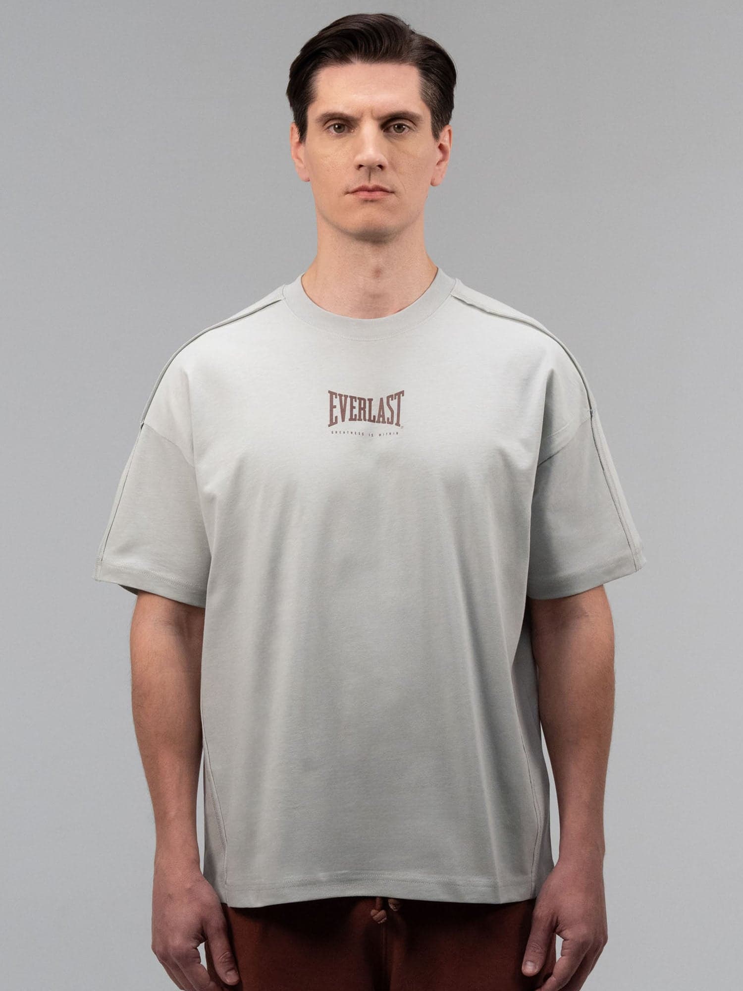 Everlast Boxing Heritage Oversize Açık Gri Erkek Tişört