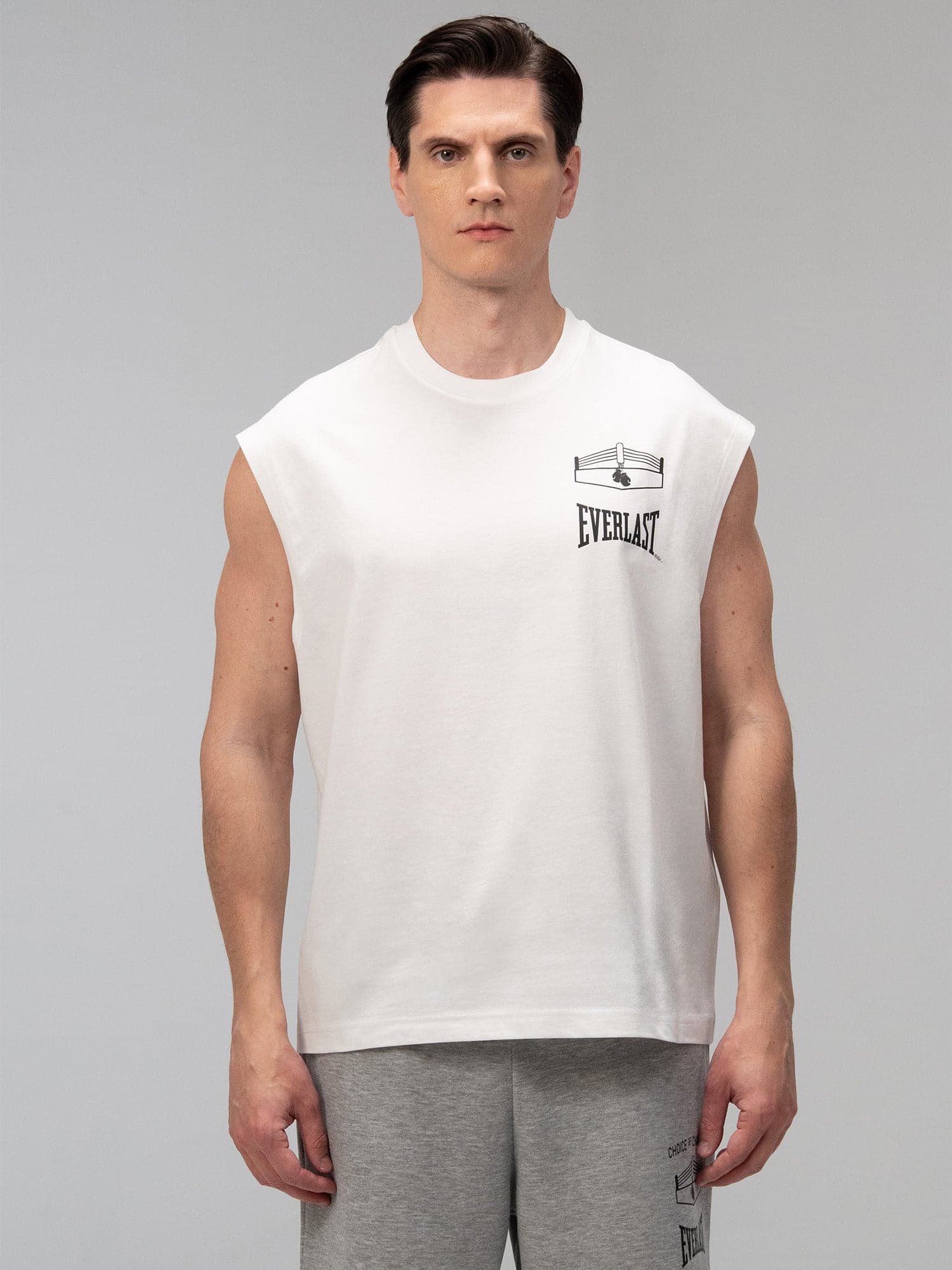 Everlast Choice Of Champs Comfort Fit Beyaz Erkek Kolsuz Tişört