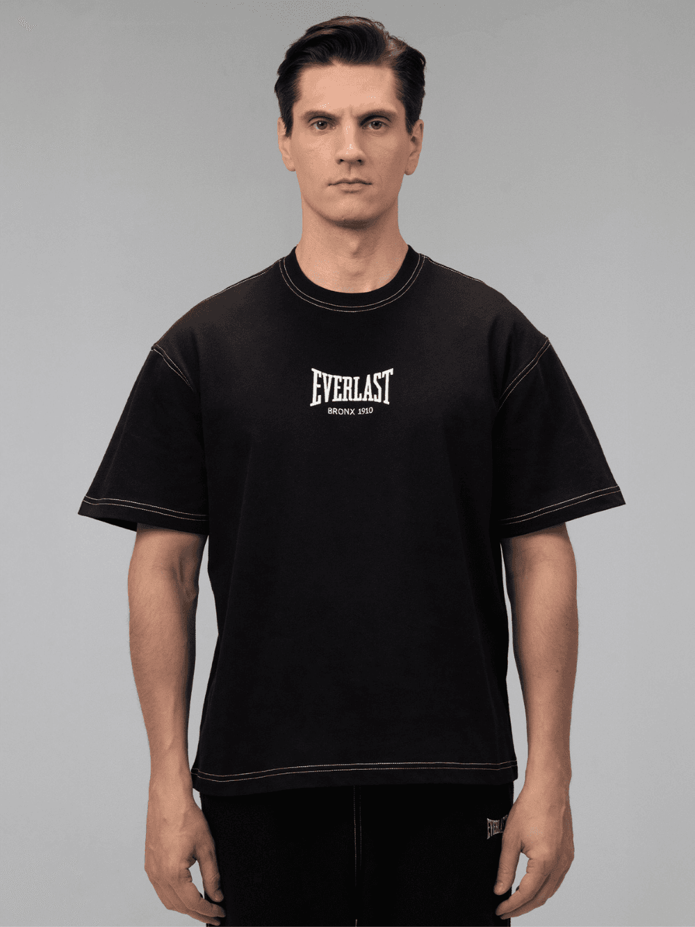 Everlast Dot Collection Comfort Fit Siyah Erkek Tişört