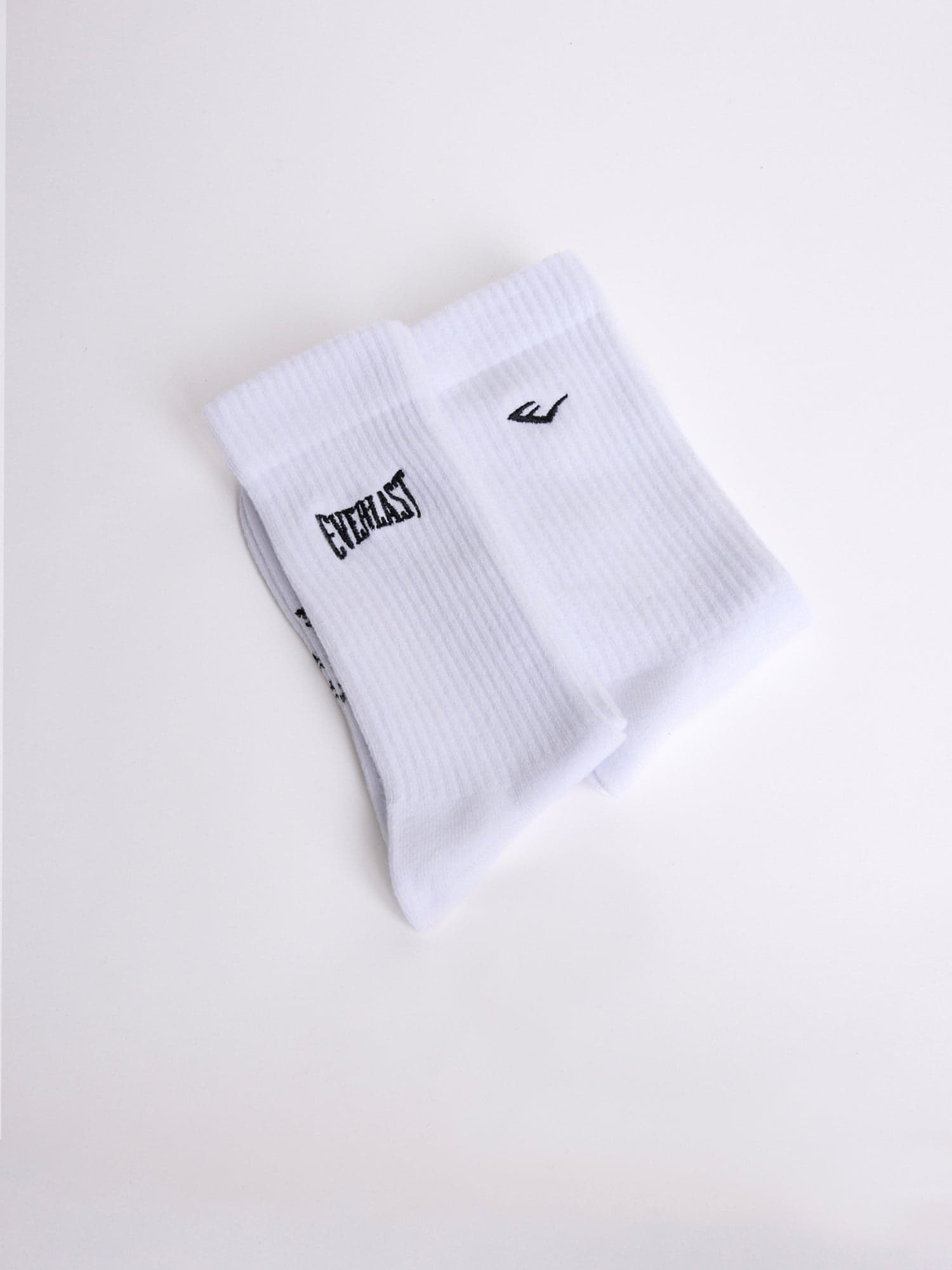 Everlast Logo Nakışlı 2'li Beyaz Çorap