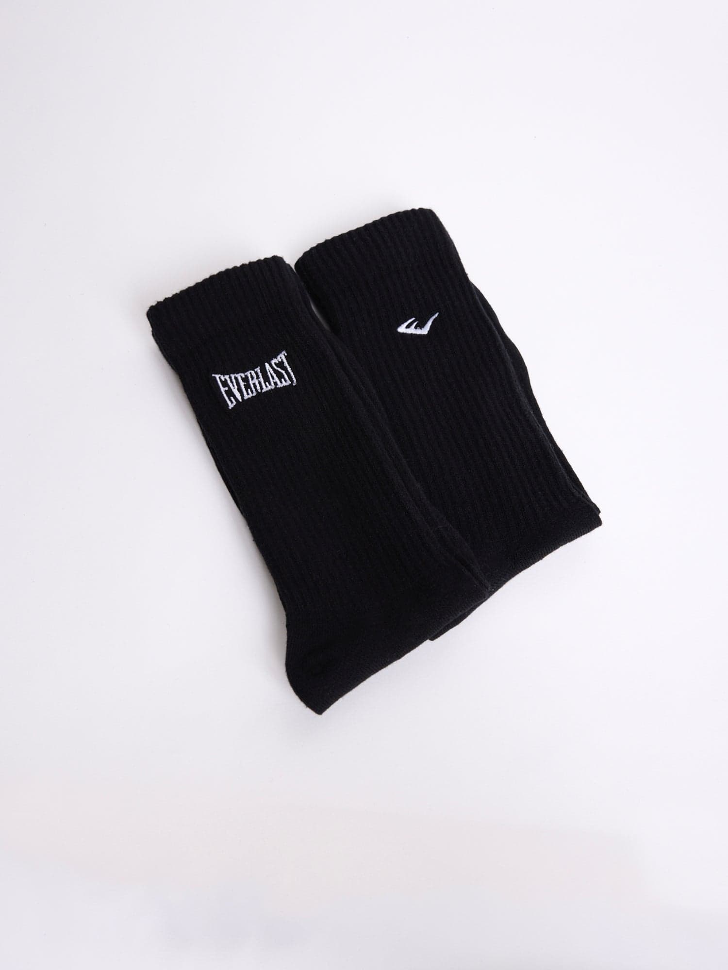 Everlast Logo Nakışlı 2'lü Siyah Çorap