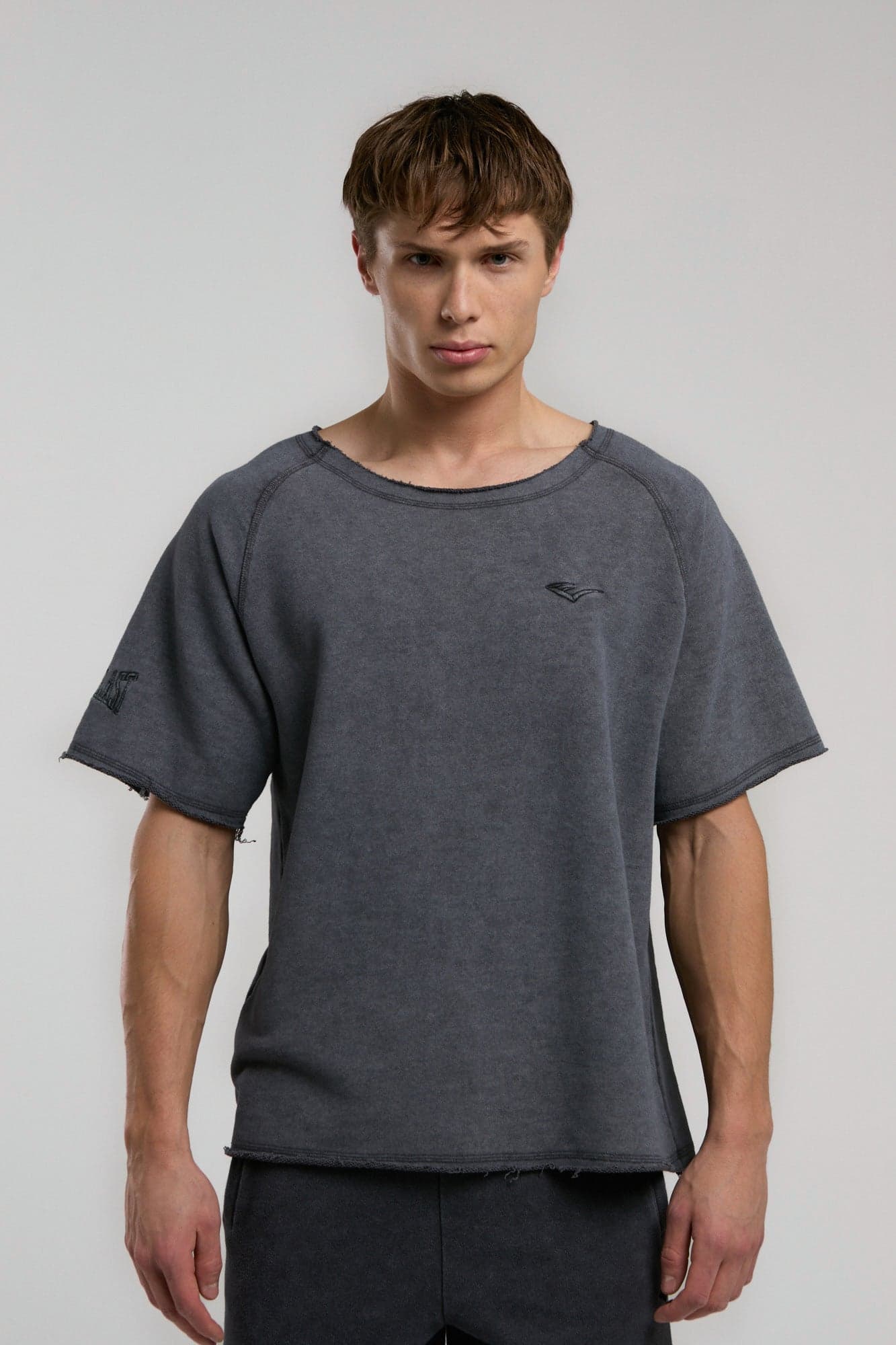 Everlast Ny Street Oversize Geniş Yaka Füme Erkek Tişört