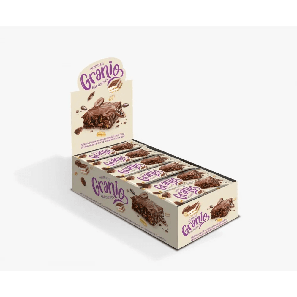 Granio Sütlü Çikolata Kaplamalı Tahıl Bar 35 gr x 24 Adet