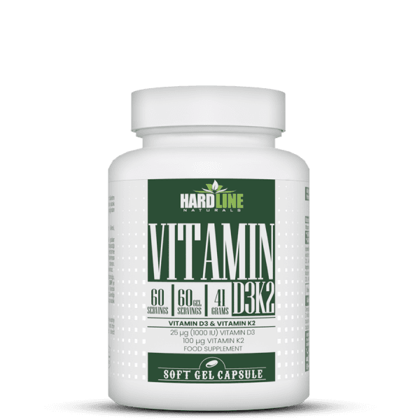 Hardline Vitamin D3K2 60 Kapsül