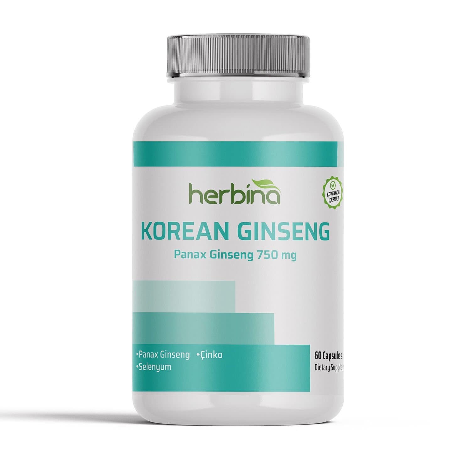Kore Ginseng (Panax) 60 Kapsül 750 mg