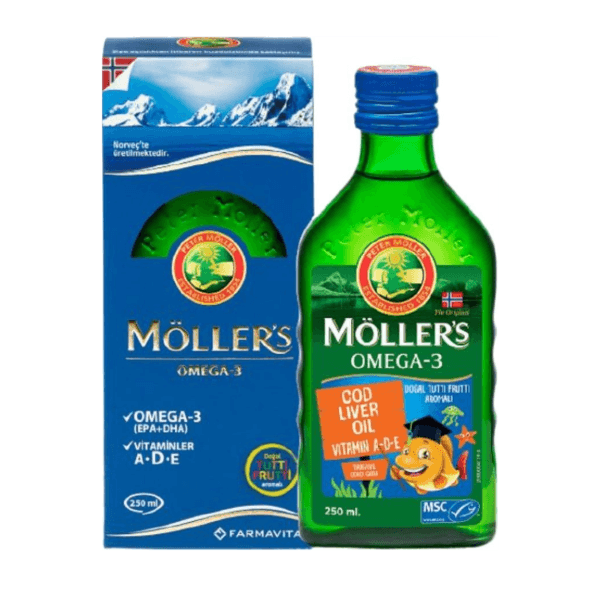 Möllers Omega-3 Balık Yağı Sıvı Formu Tutti Frutti 250 ml
