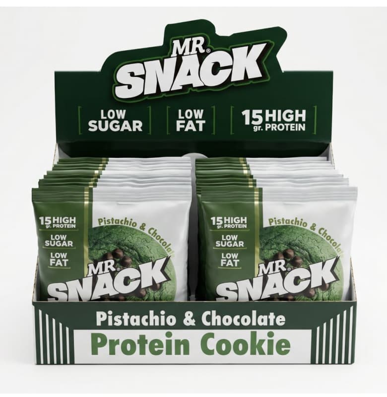 Mr. Snack Protein Cookie Pistachio & Chocolate 10 Adet x 50 gram