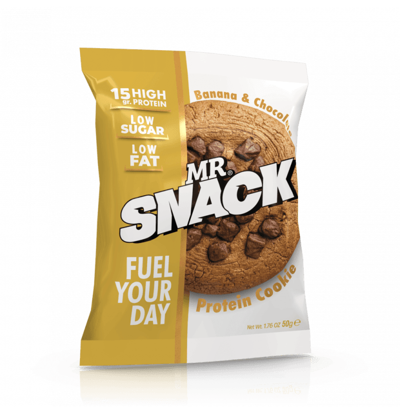 Mr. Snack Protein Cookie Banana & Chocolate 50 gram