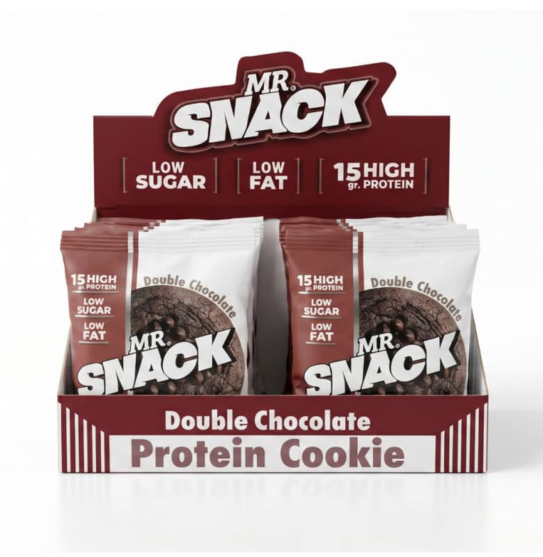 Mr. Snack Protein Cookie Double Çikolata 10 Adet x 50 gram