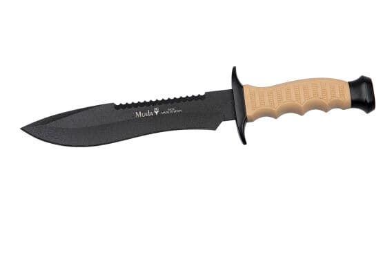 Muela 85-181 Bowie Bej Kauçuk Saplı Bıçak 18cm