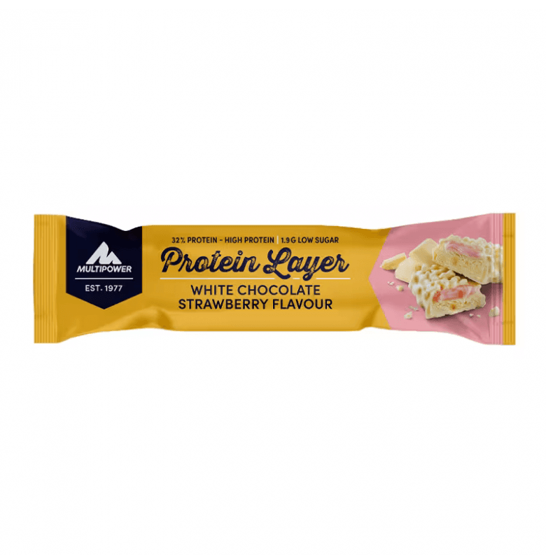 Multipower Protein Layer Protein Bar Beyaz Çikolata & Çilek 50 gram