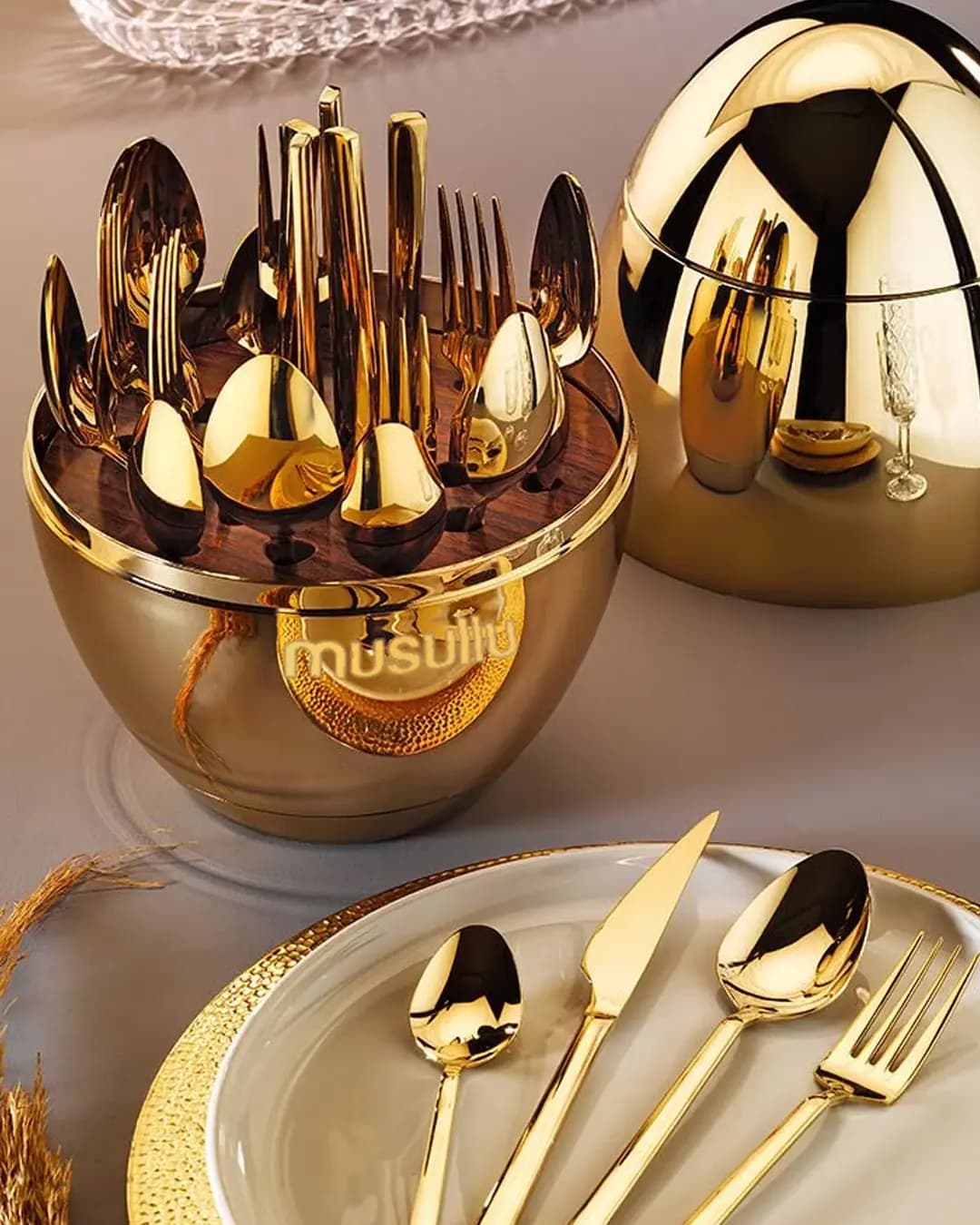 Musullu MSL-304 Paslanmaz Çelik Çatal Bıçak Kaşık Seti