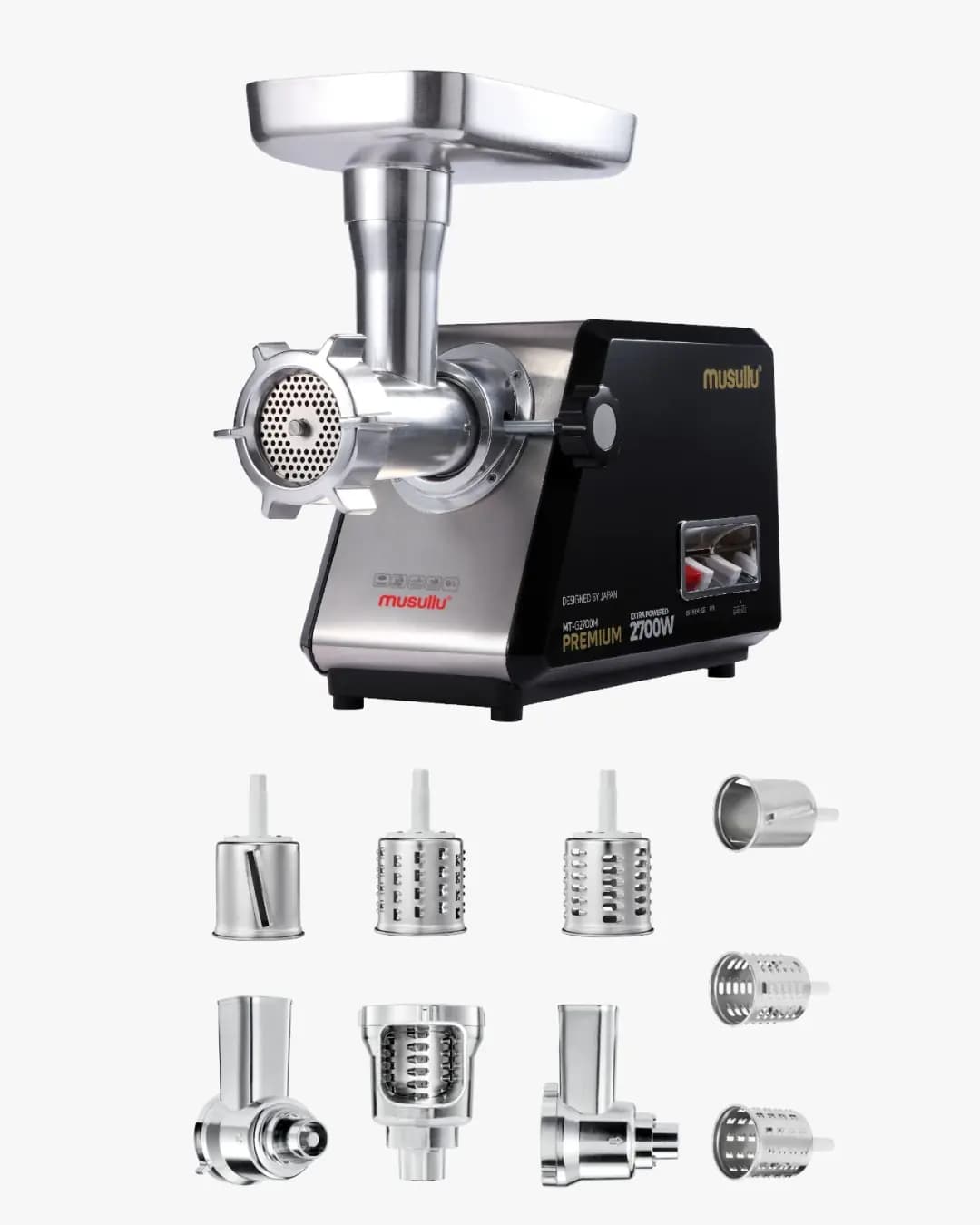 Musullu MT-G2700M 2700W Et Kıyma Makinesi + Rende Aparatı
