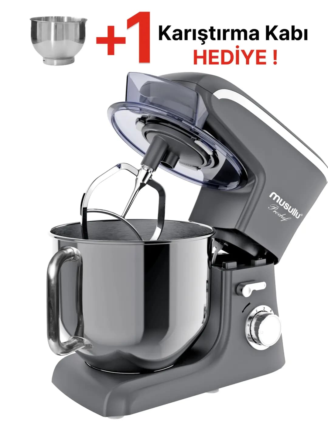 Musullu Mutfak Şefi / Stand Mikser 8L 1800 Watt Hamur Yoğurma Makinesi