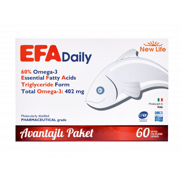 New Life EFA Daily Balık Yağı 60 Kapsül
