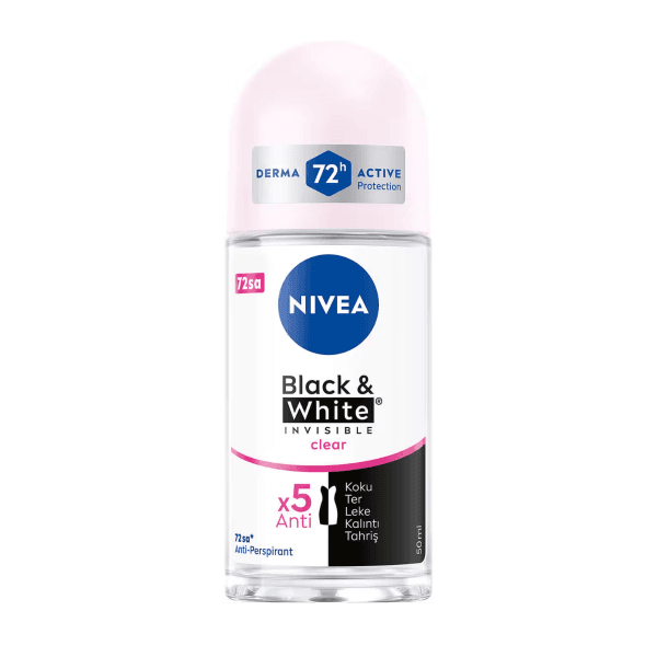 Nivea Black White Invisible Kadın Roll On 50 ml