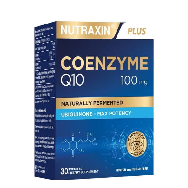 Nutraxin Koenzim CoQ-10 100 mg 30 Kapsül