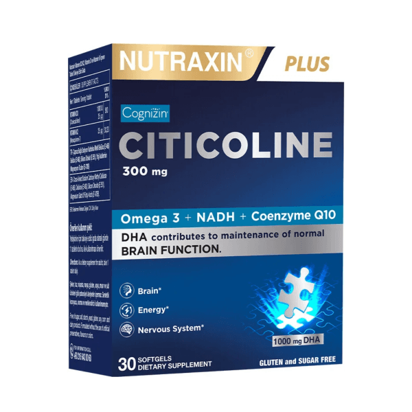 Nutraxin Sitikolin 300 mg 30 Kapsül