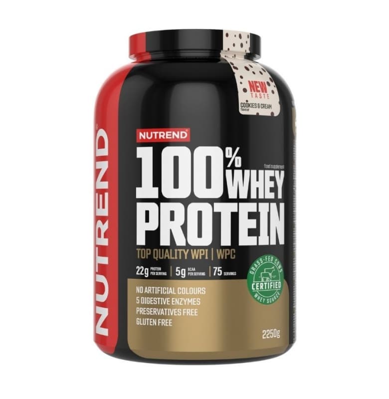 Nutrend %100 Whey Protein Cookie Cream 2250 gram
