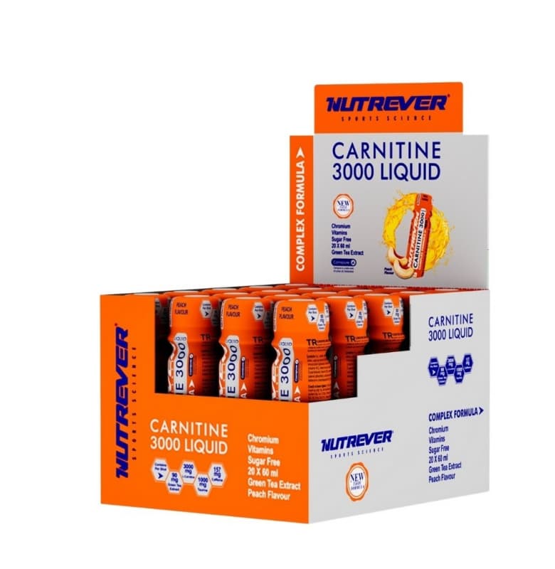 Nutrever L-Carnitine 3000 Liquid Şeftali 20 Ampül
