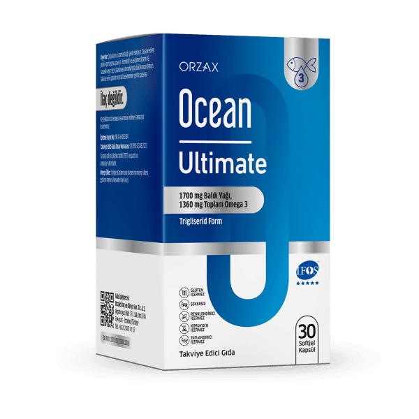 Ocean Ultimate 1200 Mg Balık Yağı 30 Kapsül
