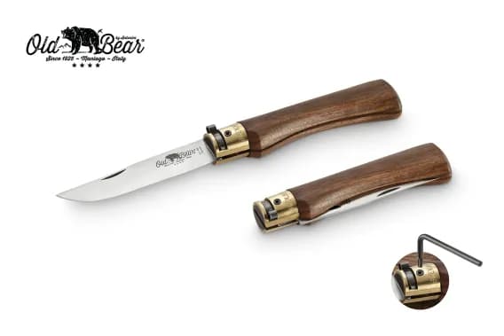 Antonini Old Bear 10cm Ceviz Ağacı Saplı XL Çakı