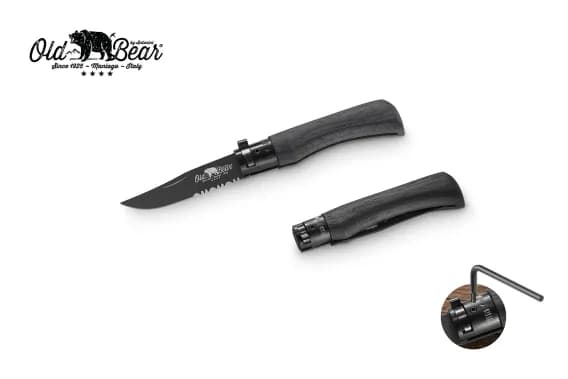 Antonini Old Bear 7cm Siyah Saplı Combo S Çakı