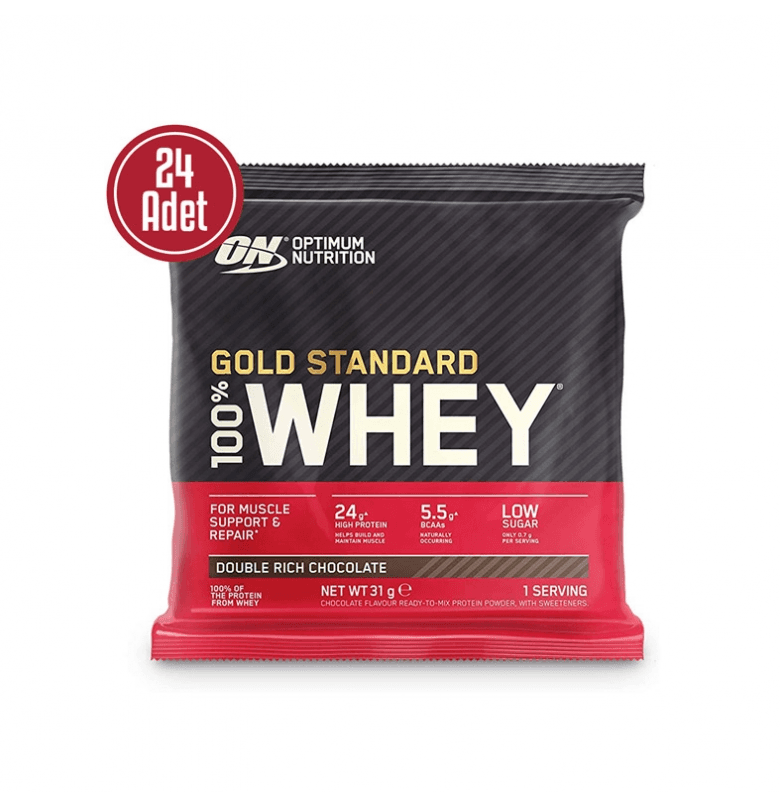 Optimum Nutrition Gold Standard Whey Protein Çikolata 24 Adet x 31 gram