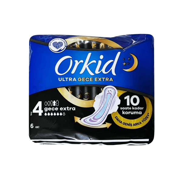 Orkid Hijyenik Ped Ultra Extra Gece 6'lı