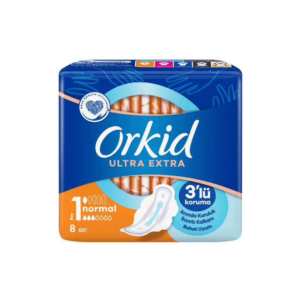 Orkid Hijyenik Ped Ultra Extra Normal 8'li