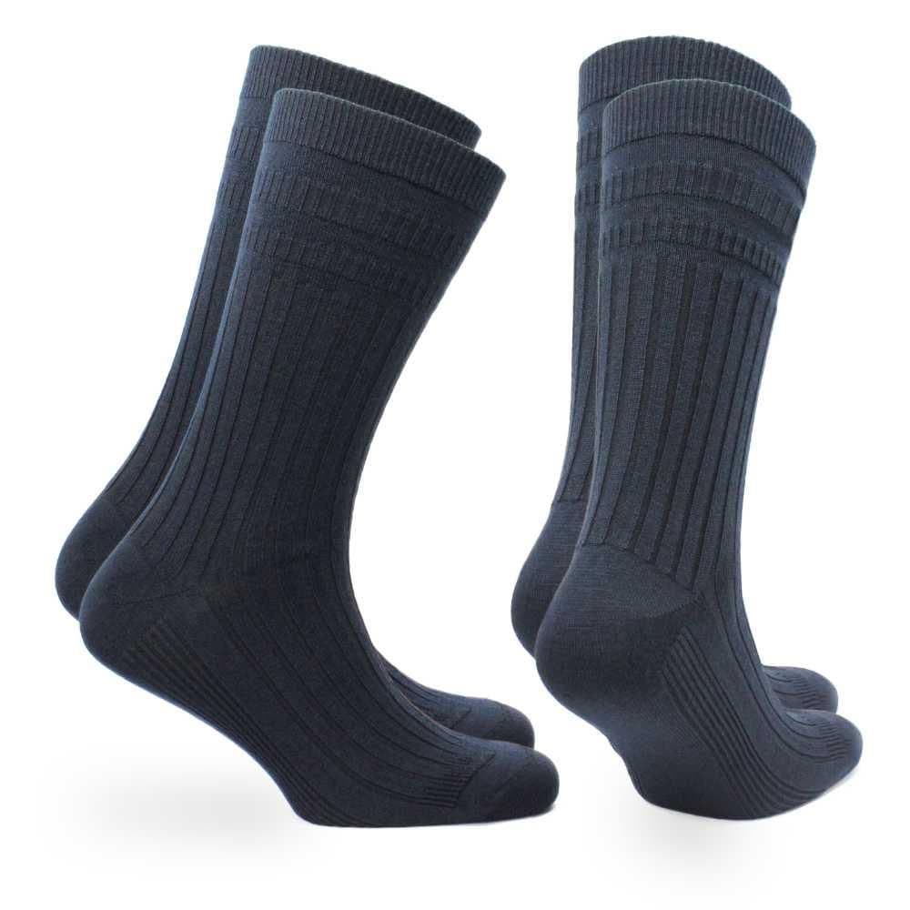 OSCAR Stretch+ Teknolojisine Sahip Yün Diyabet Dostu Çorap 2 Çift Paket Lacivert
