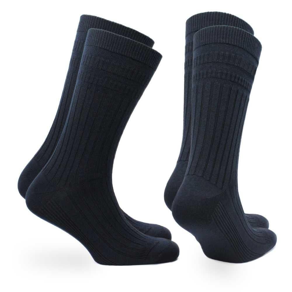 OSCAR Stretch+ Teknolojisine Sahip Yün Diyabet Dostu Çorap 2 Çift Paket Siyah