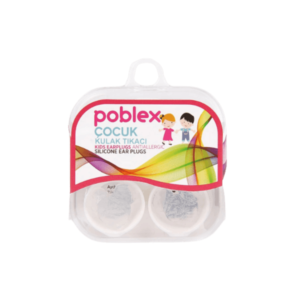 Poblex Çocuk Kulak Tıkacı Silikon 2'li