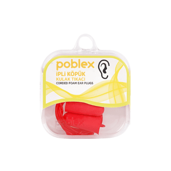 Poblex İpli Köpük Kulak Tıkacı