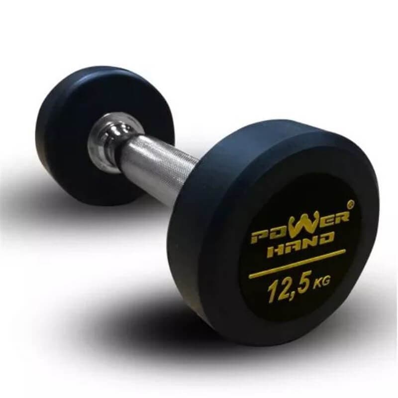 Powerhand Profesyonel Kauçuk Kaplı Dambıl 12.5 Kg